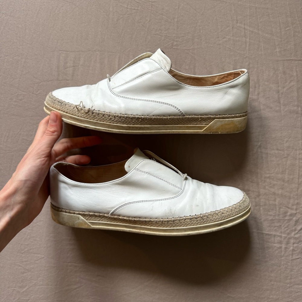 Tod's Leather Francesina Slip On Sneakers